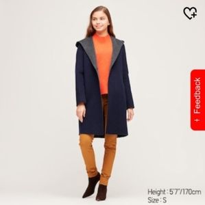 Uniqlo Double Face Hooded Coat